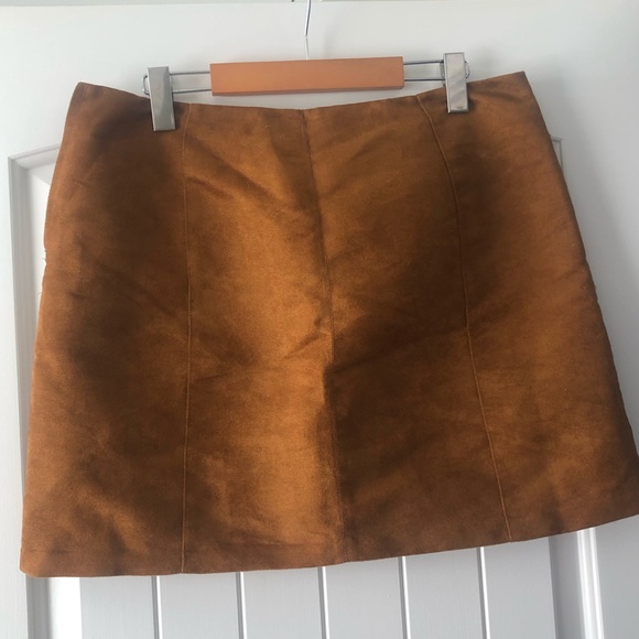 Suede Mini Skirt - Picture 9 of 11